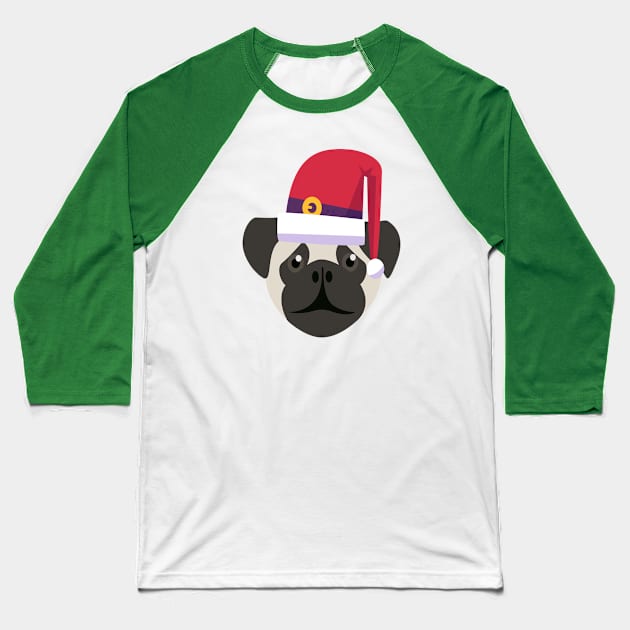 Funny Pug Dog Christmas 2020 Dog Lover Christmas Baseball T-Shirt by cuffiz